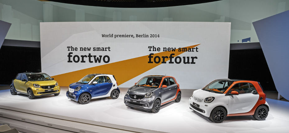 Doppelweltpremiere bei Smart: Fortwo und Forfour sollen Absatzkrise beenden