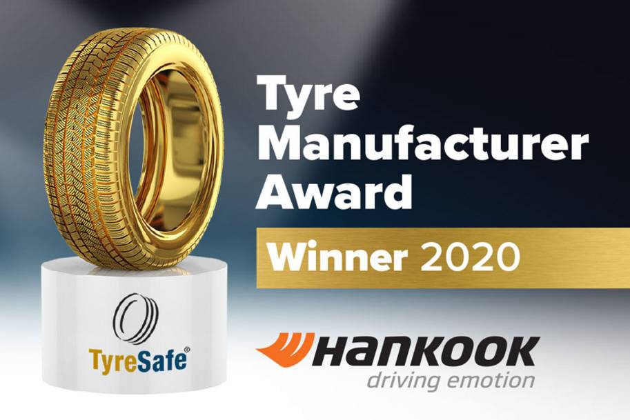 Hankook Tyre UK wins TyreSafe’s Tyre Manufacturer of the Year Award for the second consecutive time